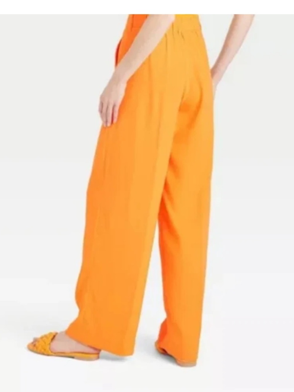 a new day Bright Orange Wide-Leg Straight pants - Picture 3 of 15